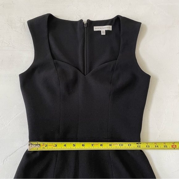 Dress the Population Monroe Side Slit Black Gown Size S - Picture 8 of 12
